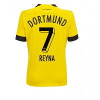 Borussia Dortmund Giovanni Reyna #7 Fußballbekleidung Heimtrikot Damen 2022-23 Kurzarm